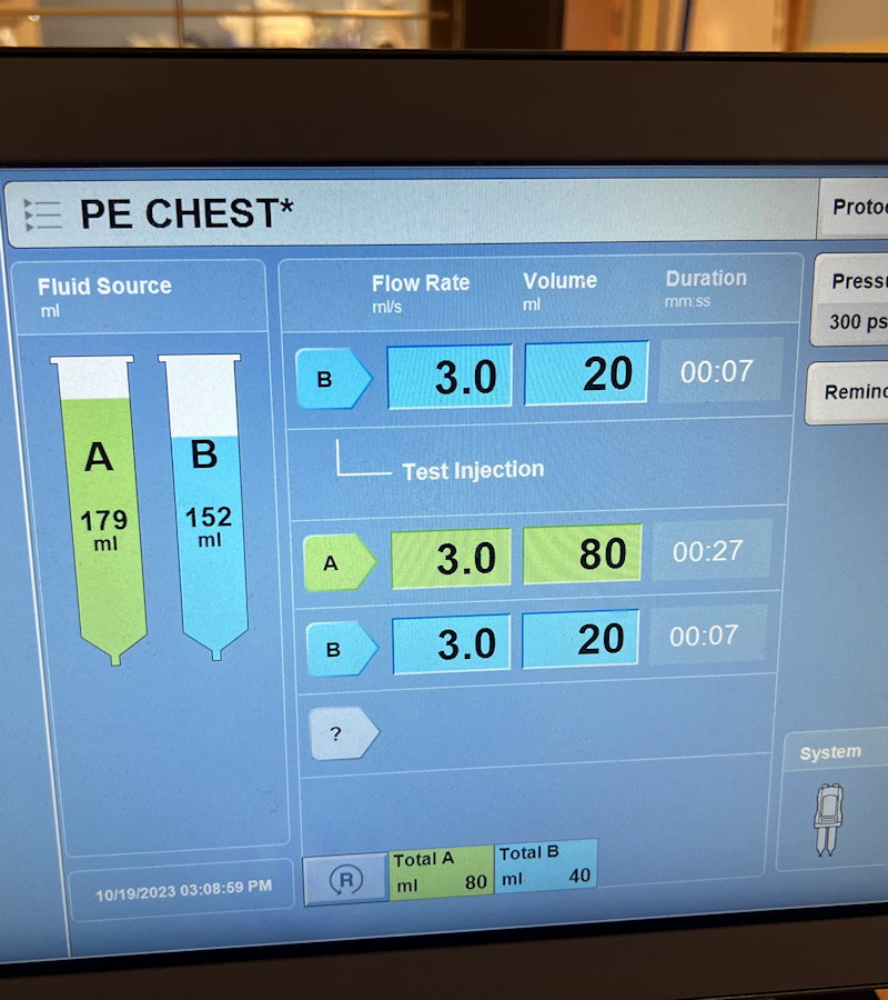Contrast Injector Maintenance